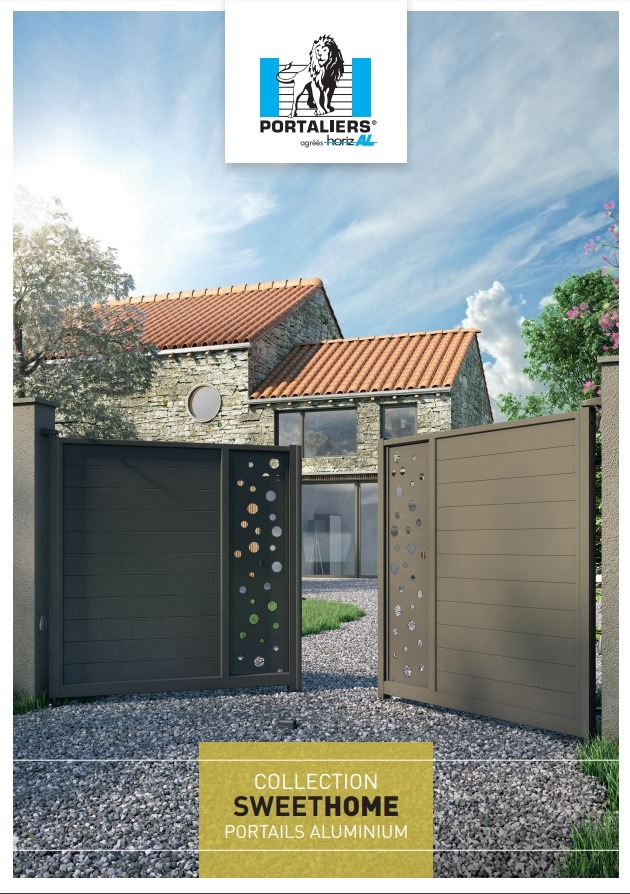 Collection SWEET HOME
Une gamme complète de portails aluminium déclinés en remplissages lames 125 mm (SWEET HOME America) et tôle aluminium 2 mm d’épaisseur (SWEET HOME Classic)